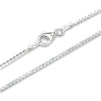 Unique Kette ohne Anhänger Venezianerkette, 925 Silber 1,2mm breit 40cm von Unique
