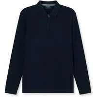 OLYMP Langarm-Poloshirt unifarben, Polokragen, regular fit, casual