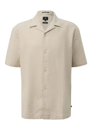 qs - Hemd beige - Gr. - XL