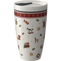 Villeroy & Boch Coffee-to-go-Becher Coffee To Go Becher Toy's Delight, 1-tlg., Porzellan, Premium Porcelain, teils mikrow.- & spülmsicher, Made in Germany