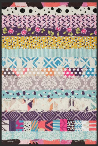 Teppich Patchwork 10120 | Größe: 80 cm x 120 cm