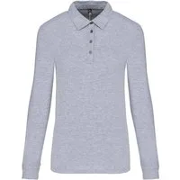 Kariban Langarm-Poloshirt Langarm-Polohemd für Damen aus Jersey