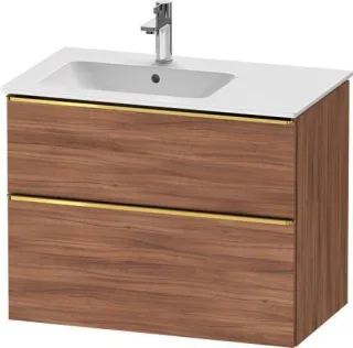 Duravit D-Neo Waschtischunterbau wandhängend Nussbaum Matt 810x462x625 mm - DE4366034790000 DE4366034790000