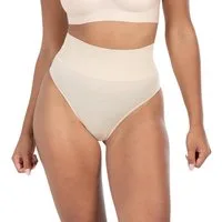 Smilodox String Nysa, Mid Waist Miederslip Shaping Tanga, Formende Shapewear Figurformende Miederhose, Seamless Unterwäsche Unterhose