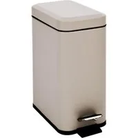 SVITA Mülleimer STM5, Kosmetikeimer, Softclose, 5L, Stahl pulverbeschichtet, Taupe