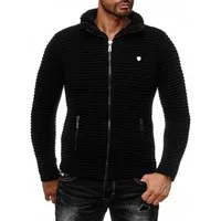 RedBridge Strickjacke in Grobstrick mit Innenfutter und hohem Kragen Innen gefüttert für zusätzliche Wärme