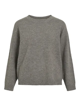 VILA - VILIGA L/S O-NECK KNIT TOP - NOOS - Gr. - L