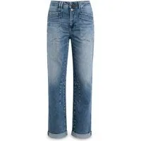 Freeman T. Porter Gerade Jeans Edita - Jeans Damen - 7/8 Jeans - Straight Jeans - High Waist Jeans