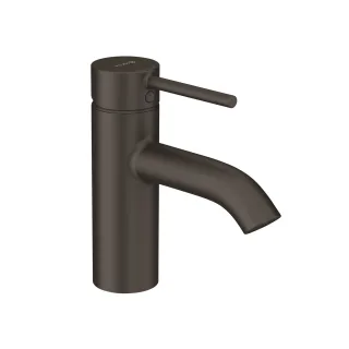 KLUDI BOZZ Waschtisch-Einhandmischer 75 mm mit Push Open Ablaufventil mattschwarz 382663976