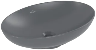 Villeroy & Boch Aufsatzwaschbecken Loop & Friends 4A4 701 560x380x150mm Graphite CeramicPlus, 4A4701 4A4701i4