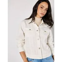 Apricot Jeansjacke Leichte Denim-Jacke mit Zierknöpfen