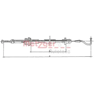 Metzger Gaszug Seat Toledo VW Golf Passat