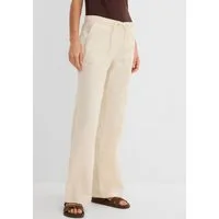 bonprix Leinenhose Loose Fit, mit Kordelzugbund, mit Eingrifftaschen, mit Gesäßtaschen