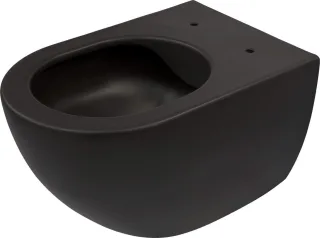 Neuesbad ZERO NEW Wand-WC, RIMLESS, Schwarz NB1DECDENZPW1
