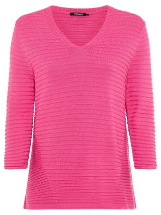 Olsen - Pullover Long Sleeves electric fuchsia - Gr. - 42