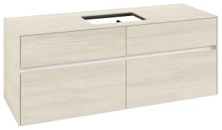Villeroy & Boch Waschtischunterschrank Collaro C11600 1400x548x500mm 4 Ausz. Waschtisch mittig White C11600AA