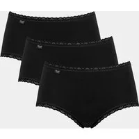 sloggi Midislip 24/7 Cotton Lace mit feiner Spitzenborte, weich und anschmiegsam