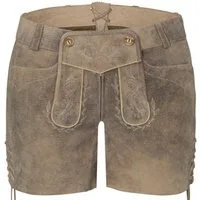 Spieth & Wensky Trachtenlederhose Lederhose Damen kurz Barbie keder lombok St 0761 natur