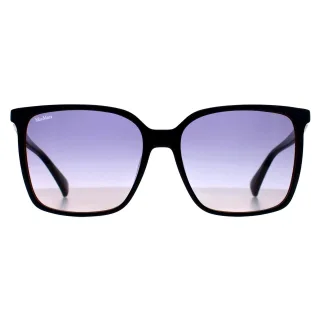 Max Mara Square Womens Glänzend Zweilagig Marineblau Farbverlauf MM0046 Emme11