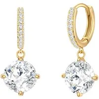 Lulu & Jane Paar Creolen Metall, mit Zirkonia