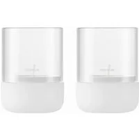 blomus Windlicht -CALMA- Glas Kerzenhalter, Stimmungslicht: modernes Deko-Design (2 St., SIZE XS), Exklusive Betonoptik, Handgefertigt, Verschiedene Größen & Farben