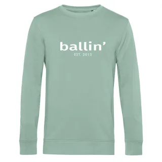 Basic Sweater von Ballin Est. 2013 in der farbe Grun und in größe S.