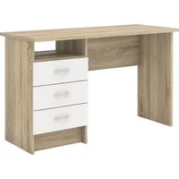 Home affaire Schreibtisch Function Plus, Arbeitstisch, Bürotisch, Computertisch mit 3 Schubladen, Breite 120 cm, Tiefe 48 cm
