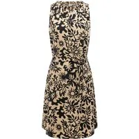 Ragwear Strandkleid Isalie Print Leichtes Sommerkleid mit Rüschenkragen