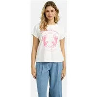 Milano Italy Rundhalsshirt mit überschnittener Schulter