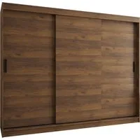 ABIKS MÖBEL Schwebetürenschrank RUBINO T 250 Schlafzimmerschrank mit Schiebetüren Kleiderstange Regale