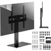 Maclean TV-Standfuß MC-1240 TV-Ständer für 32-65'', (bis 65 Zoll, Universal-TV-Ständer für RTV-Schrank max. 40kg)