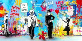 Aludibondbild LOVE IS ANSWER