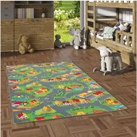 Snapstyle Kinderteppich Kinder Spiel Straßenteppich, Rechteckig, Höhe: 4 mm