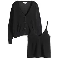 The Set Cardigan The Set Strickjacke und Trägertop, 2er-Pack (2-tlg)