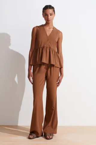 Damen Jersey-Hosen mit weitem Bein