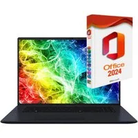 Asus VivoBook 18 AI7 445, 18", Windows 11 Pro inkl. MS Office 2024 Pro Business-Notebook (45,7 cm/18 Zoll, AMD Ryzen 7 AI7 445, Radeon 840M Graphics, 16 GB, 256 GB SSD, Windows 11 Pro + MS Office 2024, Beleuchtete Tastatur, AI-7 Prozessor)