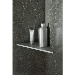 Keuco Edition 400 Eckduschablage 11557170000 Aluminium silber-eloxiert, 242 x 245 mm