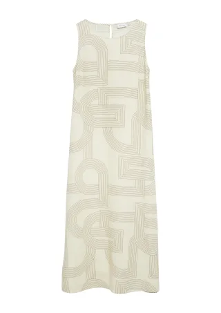 comma - Kleid creme - Gr. - 34