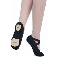 tanzmuster Ballettschuhe Mio vegan aus Baumwoll-Stretch Tanzschuh Ballettschläppchen mit geteilter Sohle für Kinder und Erwachsene