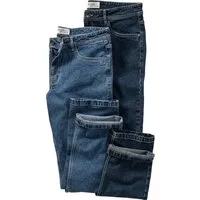 HENSON&HENSON Stretch-Jeans (Set, 2er-Pack) aus strapazierfähigem 12 oz Denim