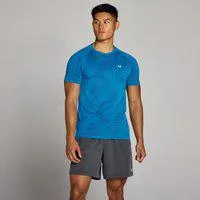 MP Herren Tempo Pillar Graphic Seamless T-Shirt – Track Blue - XXL