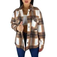 Worldclassca Flanellhemd Worldclassca Oversized Karo Hemd Hemdjacke Kariert Holzfällerhemd