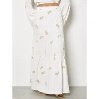Apricot Maxirock Maxirock mit Paisley-Stickerei mit Stufen