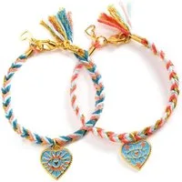 DJECO Kreativset Schmuck basteln: Herzen Armbänder Basteset