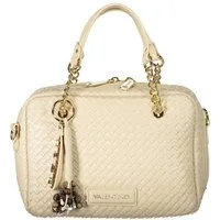 Valentino Umhängetasche, Elegante Dametasche in Beige mit vielseitigen Details und Zubehör