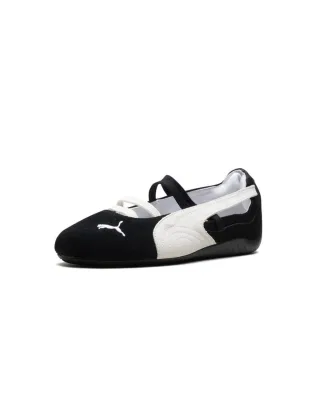 Puma Speedcat Ballet SD Wildleder Damen Schwarz/Weiß Schuhe