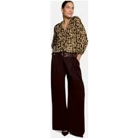Zero Schlupfbluse Damen im Leo-Look