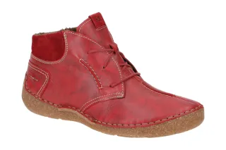 Josef Seibel Damen Stiefeletten FERGEY 65 Rot Echtleder Warmfutter Gummisohle
