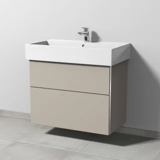 Sanipa 3way Waschtischunterbau zu Duravit Vero Air Waschtisch mit 2 Auszügen, Kaschmir-Matt BP4341U