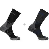 Salomon Sportsocken X ULTRA ACCESS CREW 2-PACK im 2er-Pack, für sportliche Aktivitäten, in den Größen S bis XL